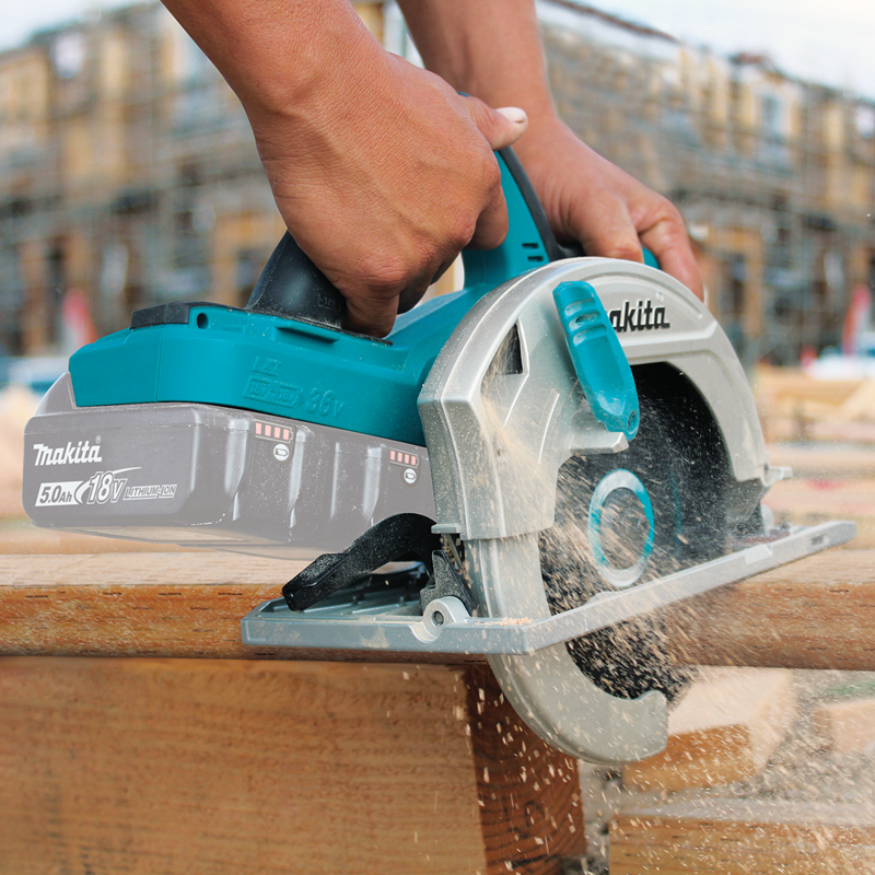 36V (18V X2) LXT? 7-1/4"Â Circular Saw, Tool Only, Makita-built motor, XSH01Z