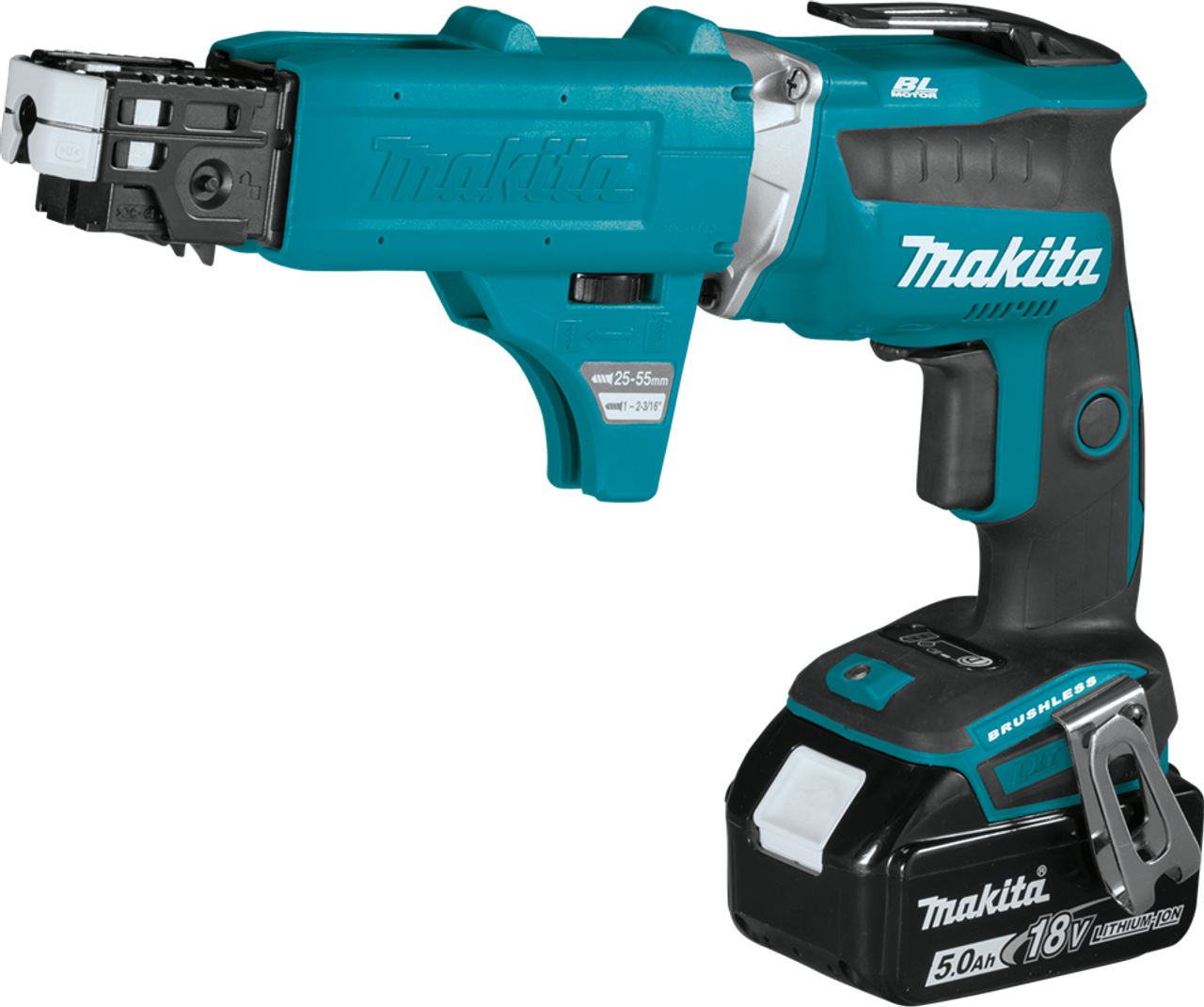 18V LXT? Lithium-Ion Brushless Cordless 4,000 RPM Drywall Screwdriver Kit,  with Autofeed Magazine (5.0Ah),