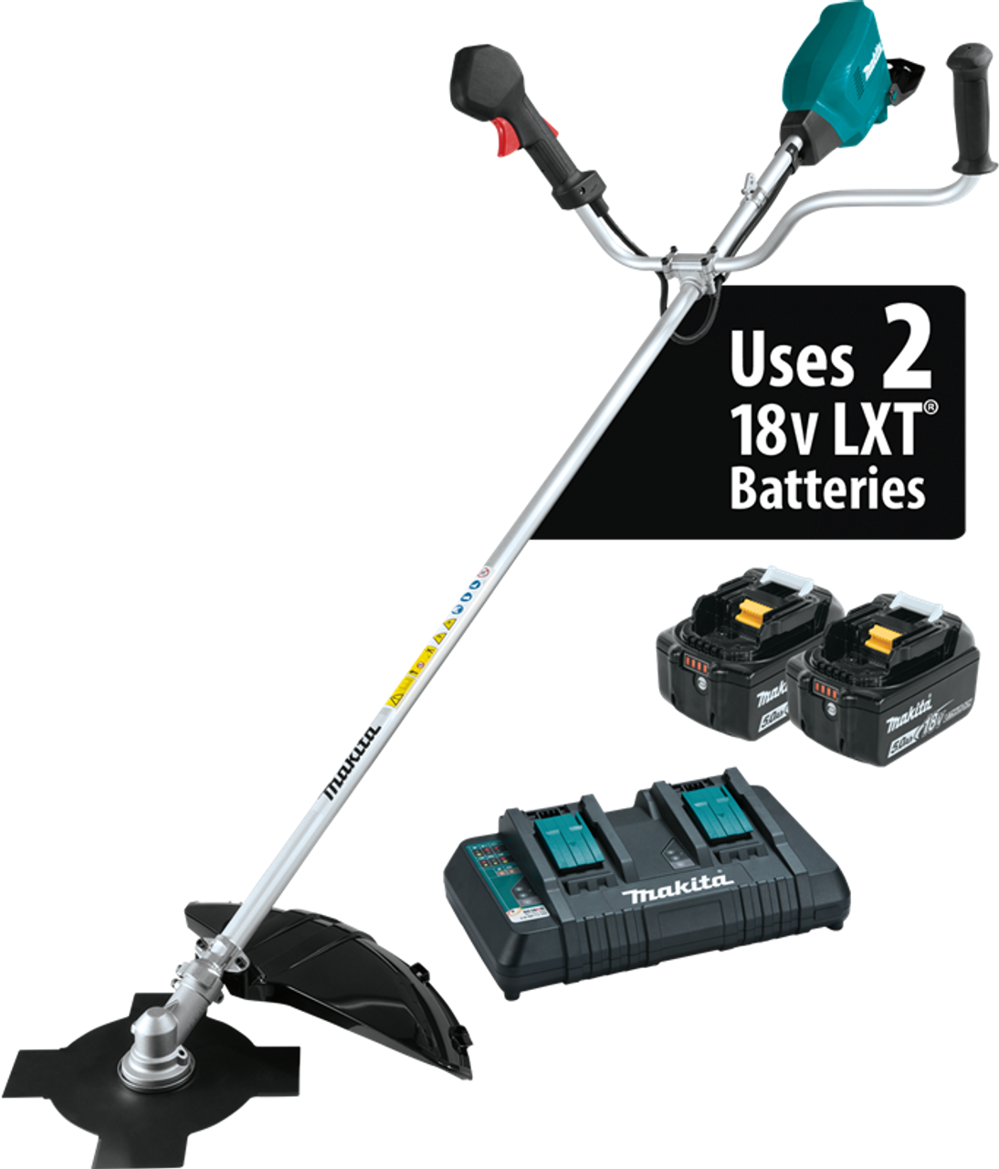 36V (18V X2) LXT? Brushless Brush Cutter Kit (5.0Ah), Bike handle design, XRU16PT