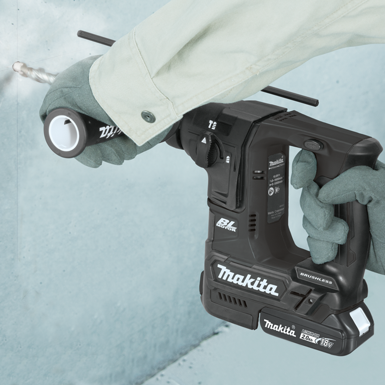 18V LXT? Lithium-Ion Sub-Compact Brushless Cordless 11/16" Rotary Hammer Kit, accepts SDS-PLUS bits (2.0Ah), XRH06RB