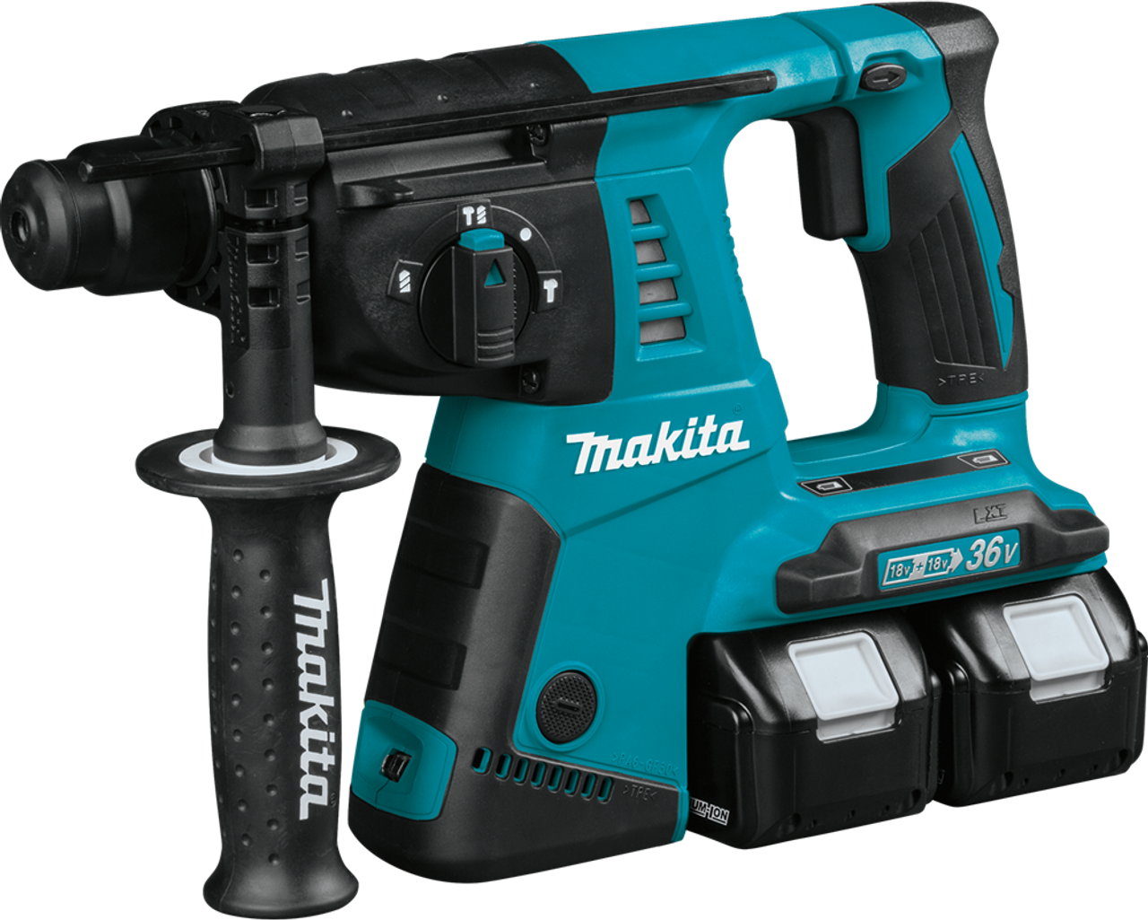 36V (18V X2) LXT? 1" Rotary Hammer Kit, accepts SDS-PLUS bits (5.0Ah), Makita-built motor, XRH05PT