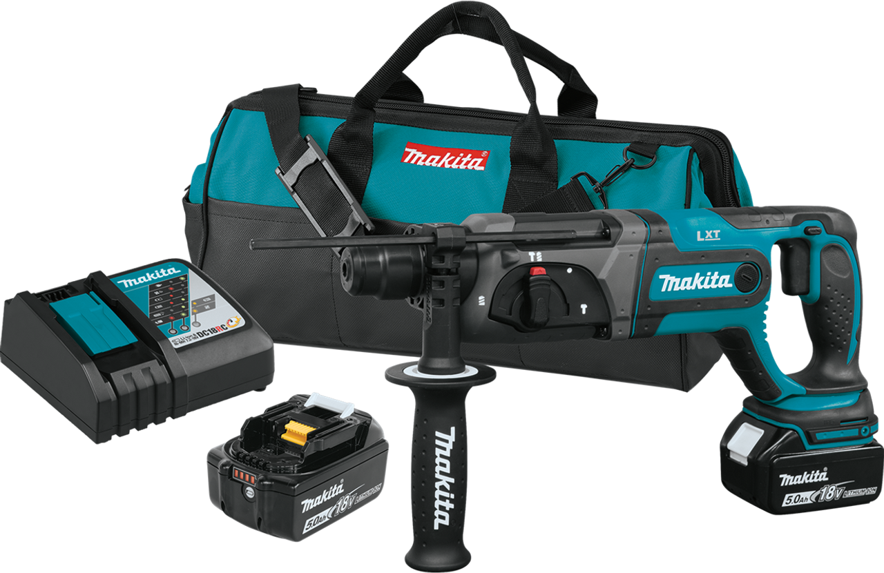 18V LXT? Lithium-Ion Cordless 7/8" Rotary Hammer Kit, accepts SDS-PLUS bits (5.0Ah), Job site tested, XRH04T