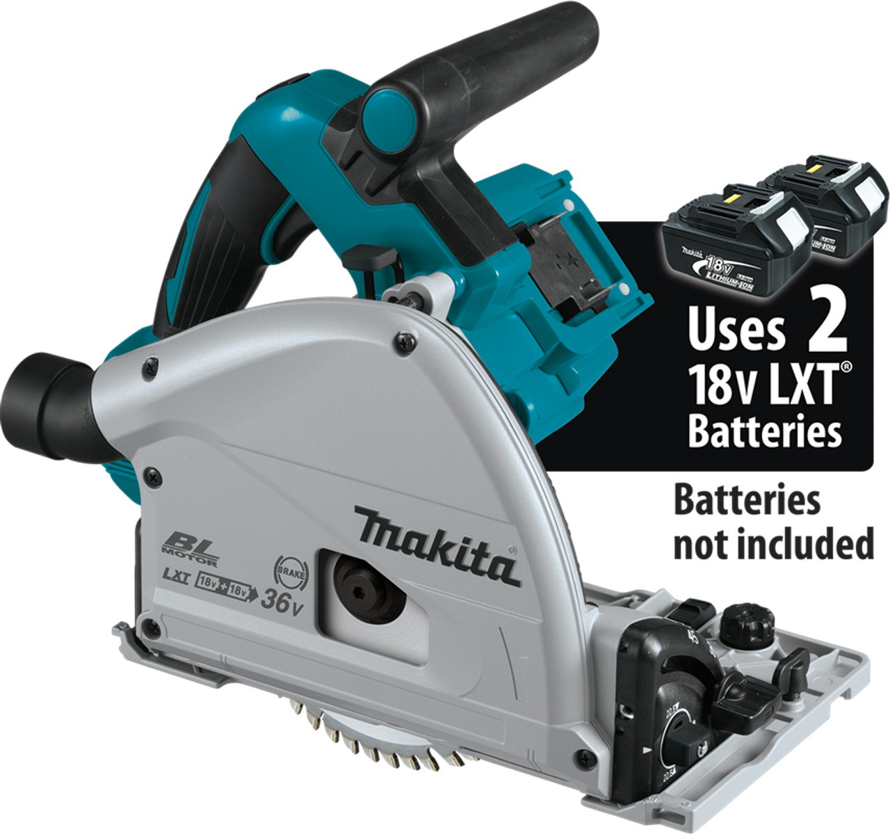 36V (18V X2) LXT? Brushless 6-1/2" Plunge Circular Saw, AWS?, Tool Only, Auto-start, XPS02ZU