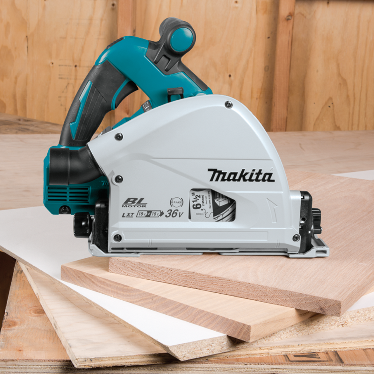 36V (18V X2) LXT? Brushless 6-1/2" Plunge Circular Saw, Tool Only, Dual front, XPS01Z