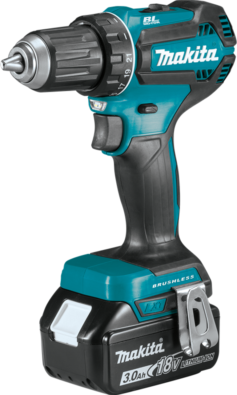 18V LXT? Lithium-Ion Brushless Cordless 1/2" Driver-Drill Kit (3.0Ah), Compact and ergonomic design, XFD131
