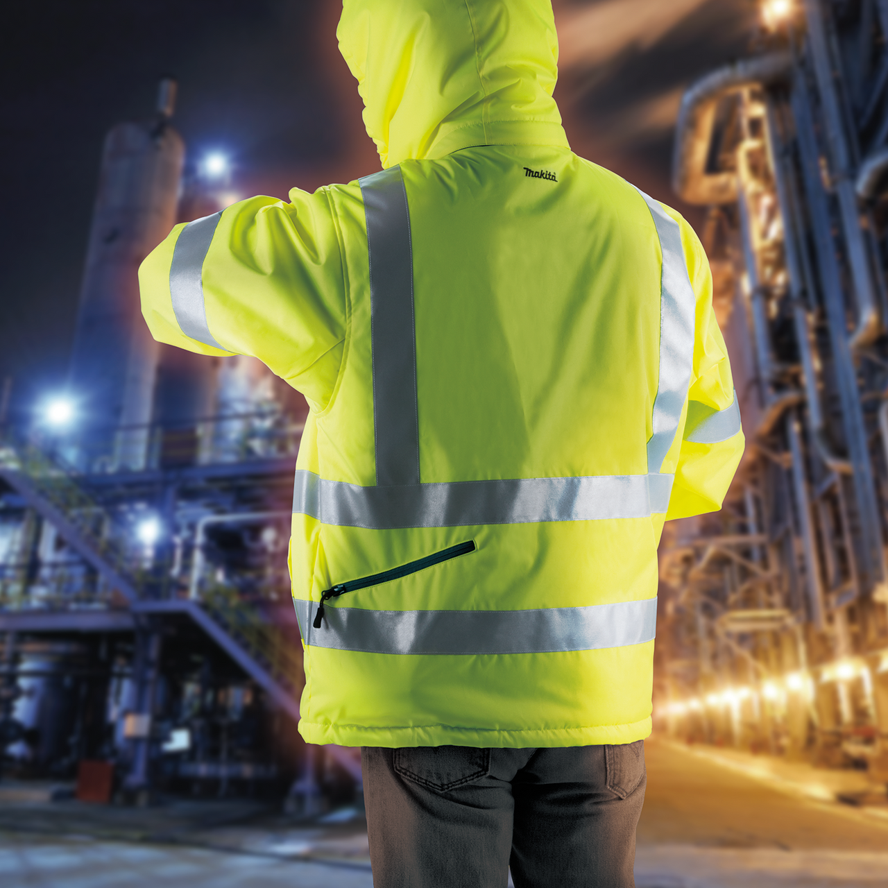 18V LXT? Lithium-Ion Cordless High Visibility Heated Jacket, Jacket Only (L)  FIND LOCAL SHOP ONLINE, DCJ206ZL