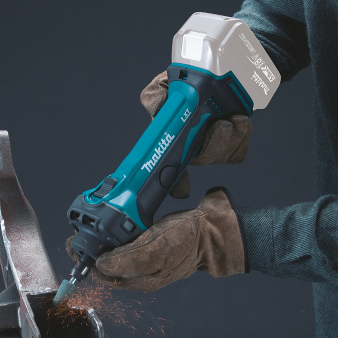 18V LXT? Lithium-Ion Cordless 1/4" Compact Die Grinder, Tool Only, Short neck design, XDG02Z