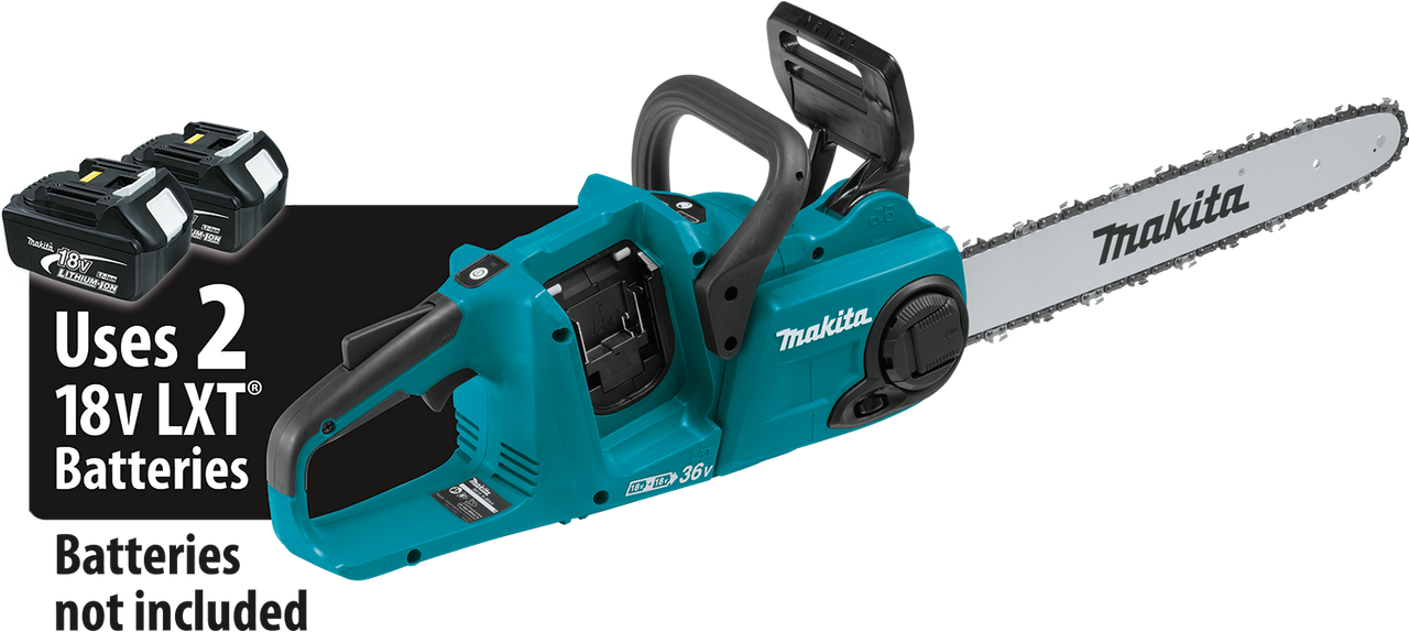 36V X2) Brushless 16" Chain Saw, Tool Only, Makita-built outer rotor, XCU04Z