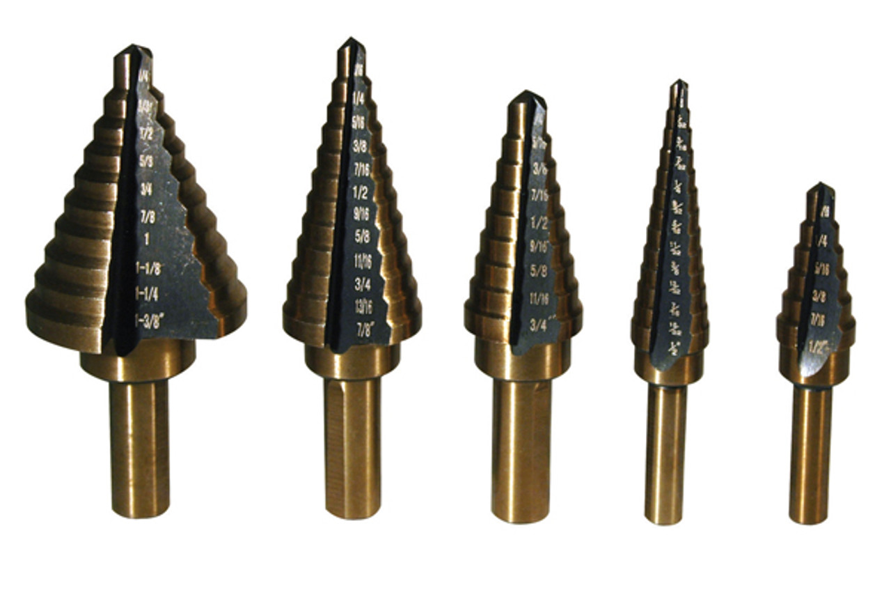 5 Pc. Step Drill Bit Set