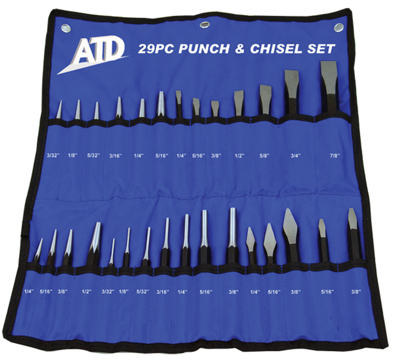 29 Pc. Punch & Chisel Set