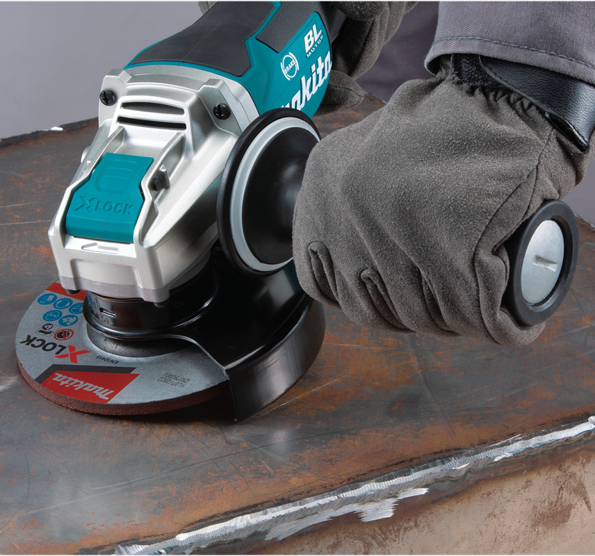 18V LXT? Lithium-Ion Brushless Cordless 4-1/2"A / 5" Paddle Switch X-LOCK Angle Grinder, with AFT?, Tool Only, XAG26Z