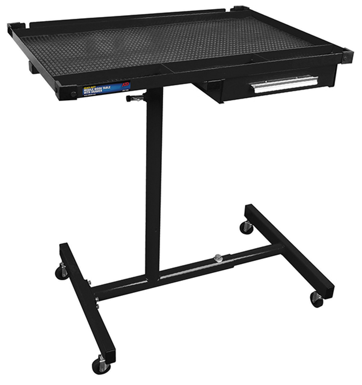 Heavy-Duty Mobile Work Table with Drawer