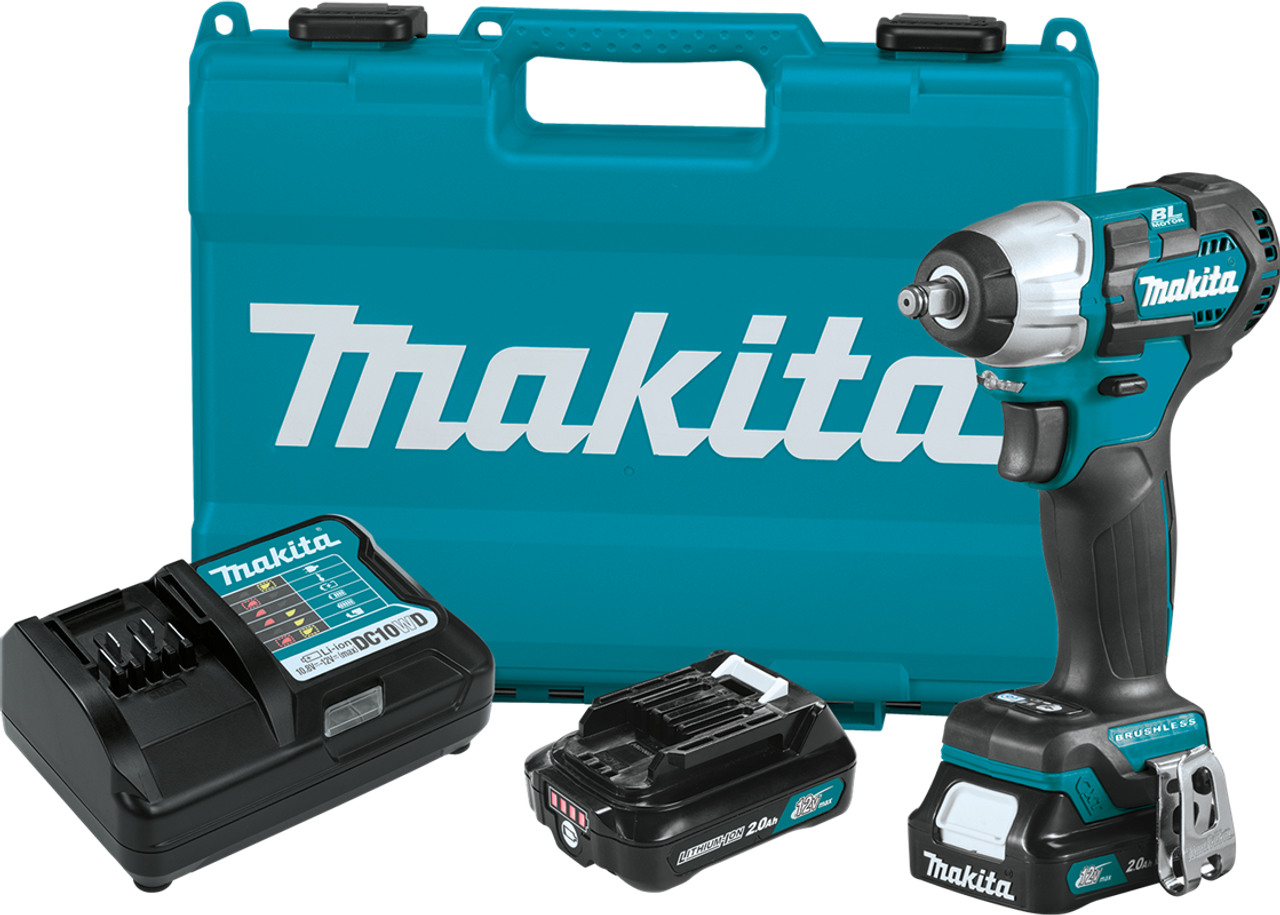 12V max CXT? Lithium-Ion Brushless Cordless 3/8" Sq. Drive Impact Wrench Kit (2.0Ah), ltra-compact design, WT05R1