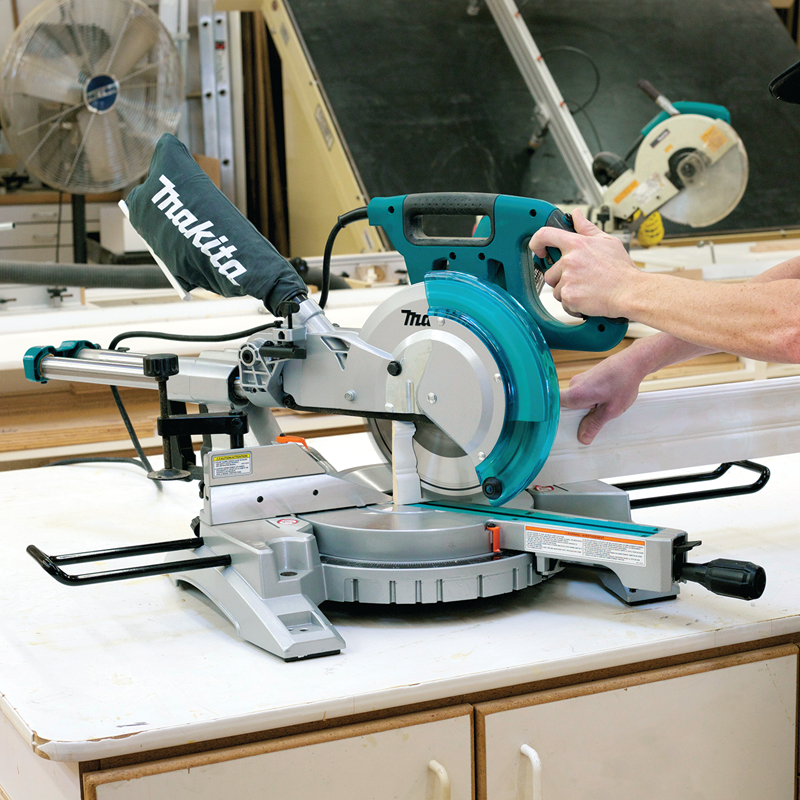 10"Â Dual Slide Compound Miter Saw, Linear ball bearing system, LS1018