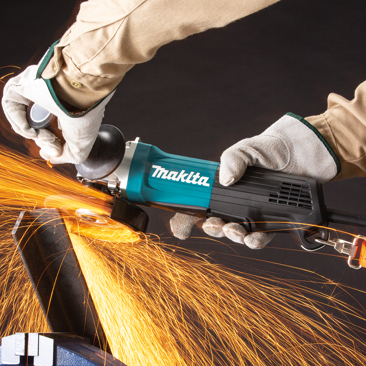4-1/2" Paddle Switch Angle Grinder, with Non-Removable Guard, GA4553R