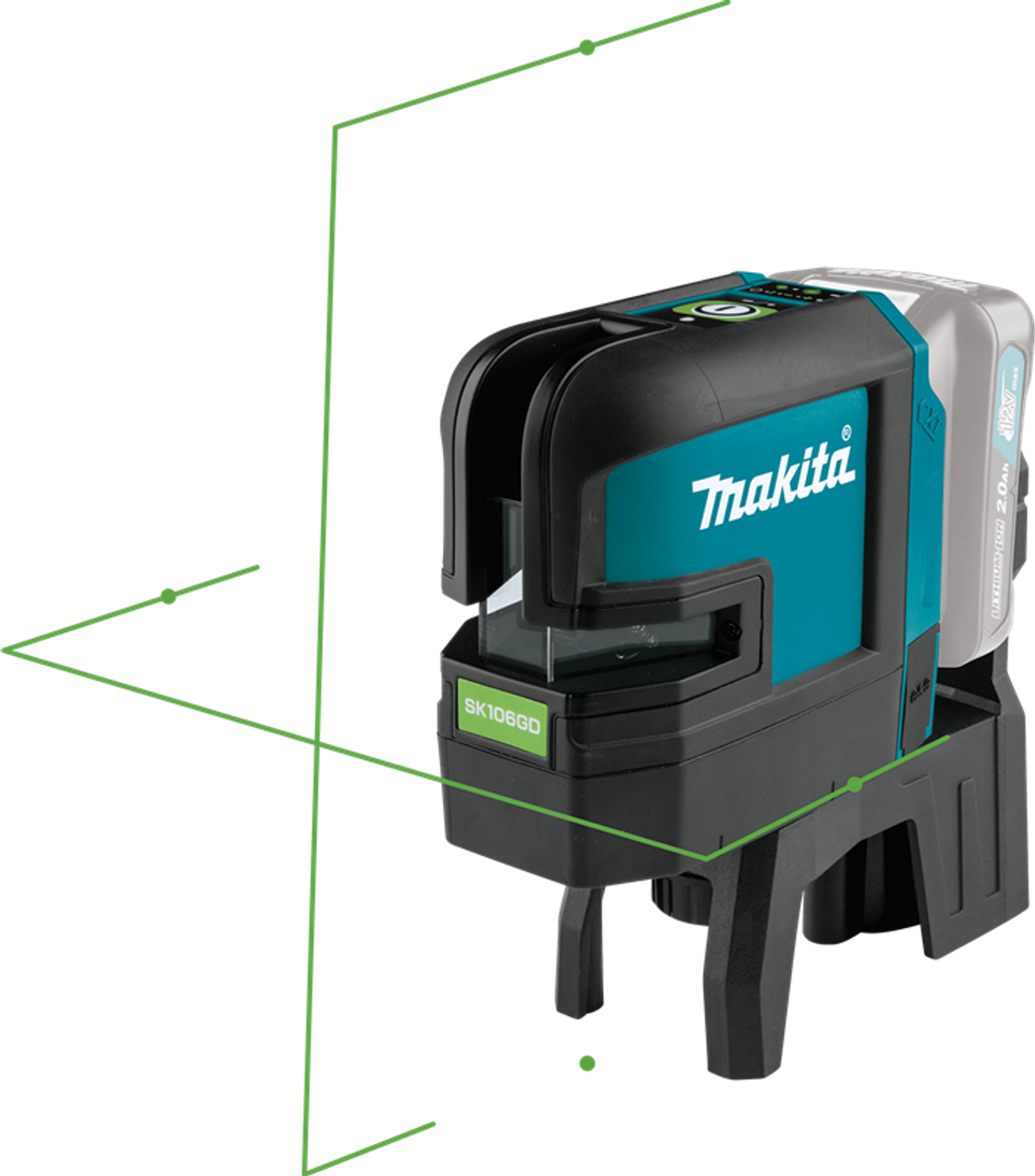 Makita SK105DZ 12V max CXT Lithium-Ion Cordless Self-Leveling Cross-Line  Red Beam Laser, Tool Only 