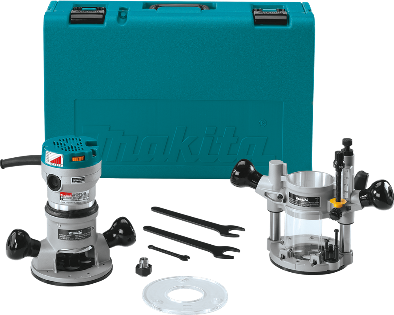 2-1/4 HP* Router Kit, with Plunge Base, Sub-base accepts, RF1101KIT2