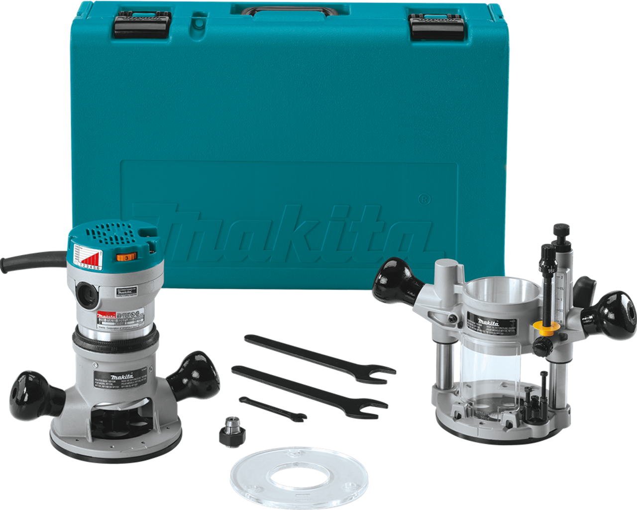 2-1/4 HP* Router Kit, with Plunge Base,  Sub-base accepts, RF1101KIT2