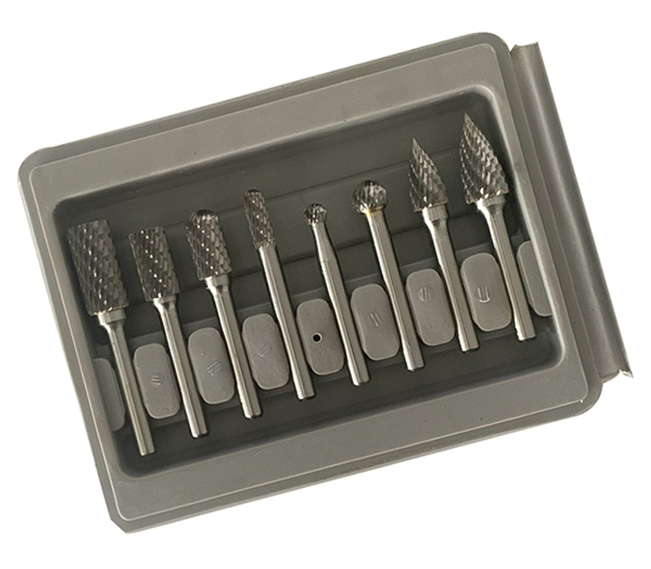 8 Pc. 1/4" Carbide Burr Set