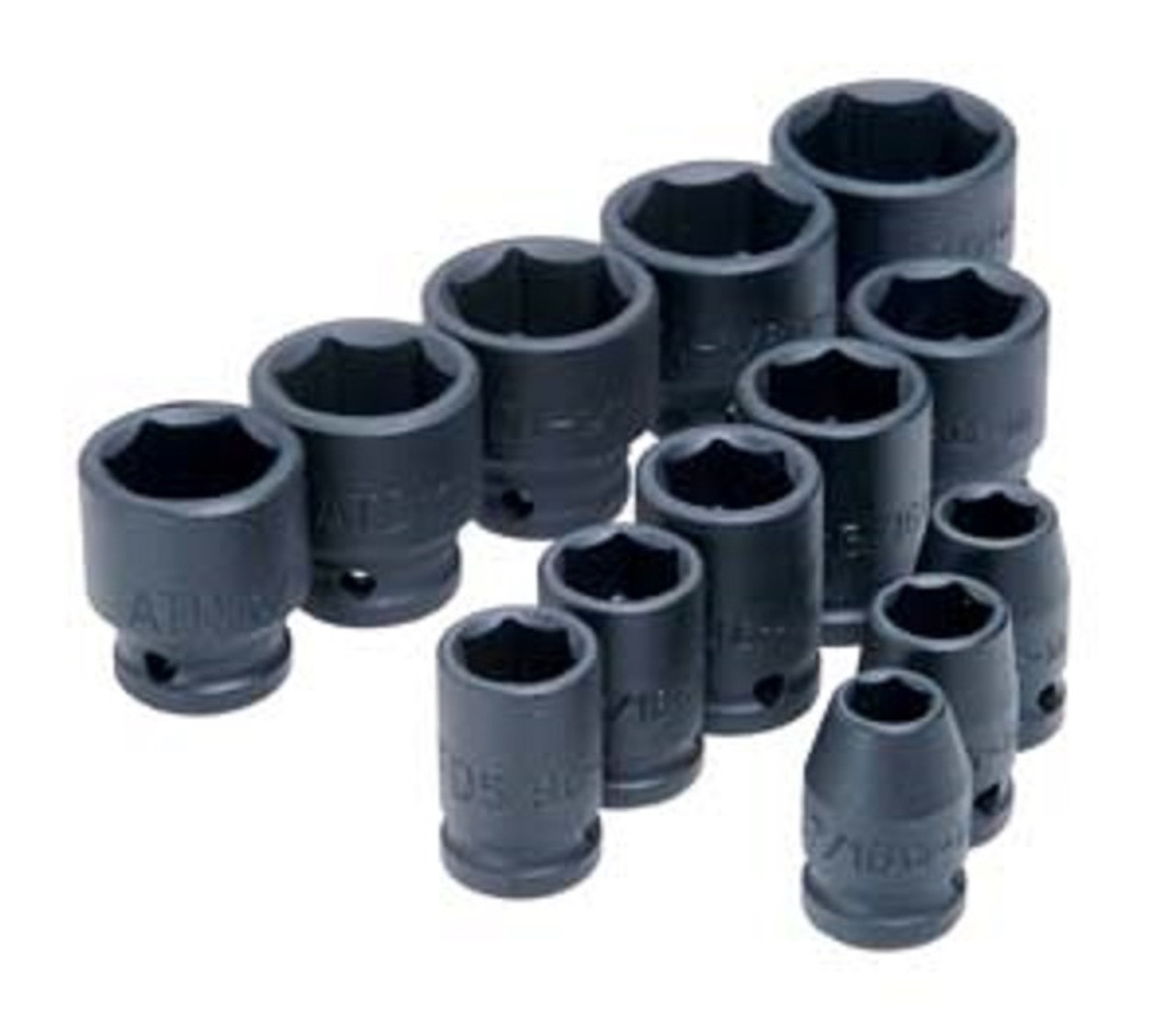 Drive 6 Point SAE Standard Impact Socket