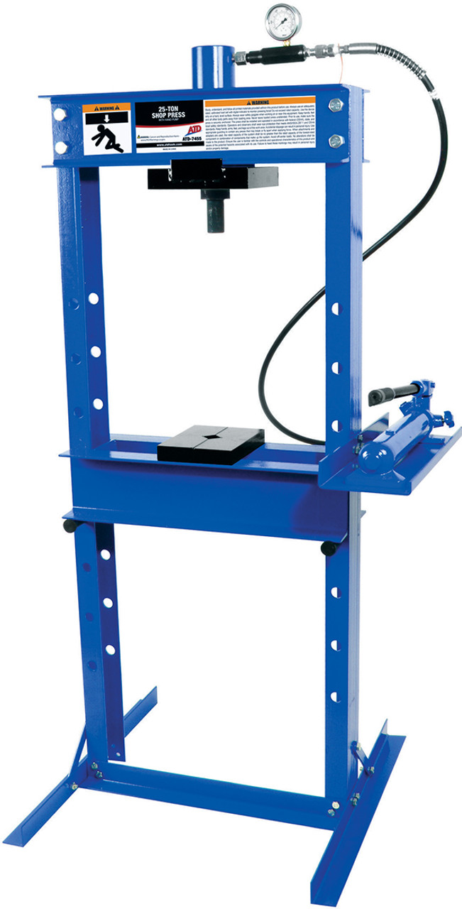 25-Ton Shop Press with Hand Pump