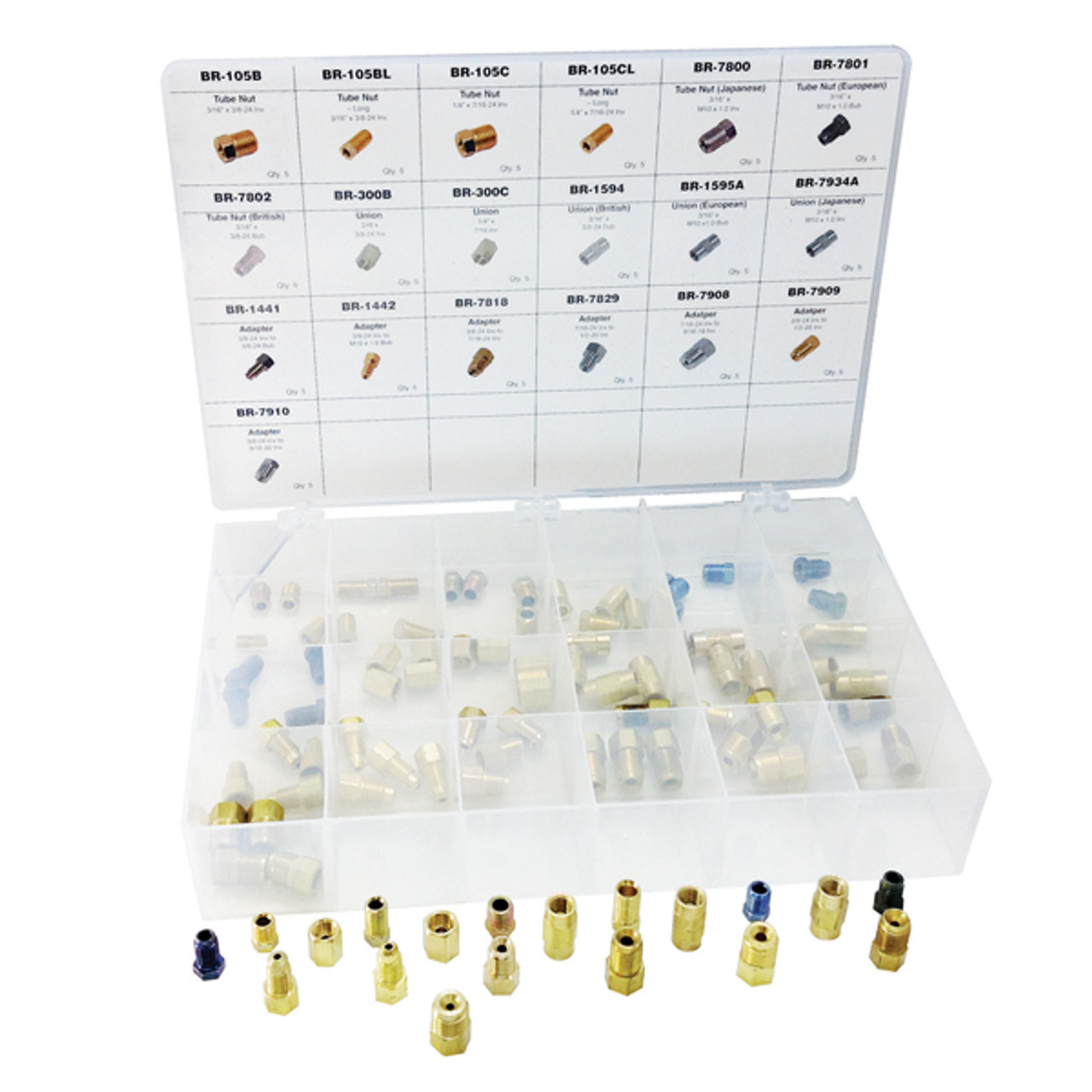 95 Pc. Brake Line Fittings Assortment