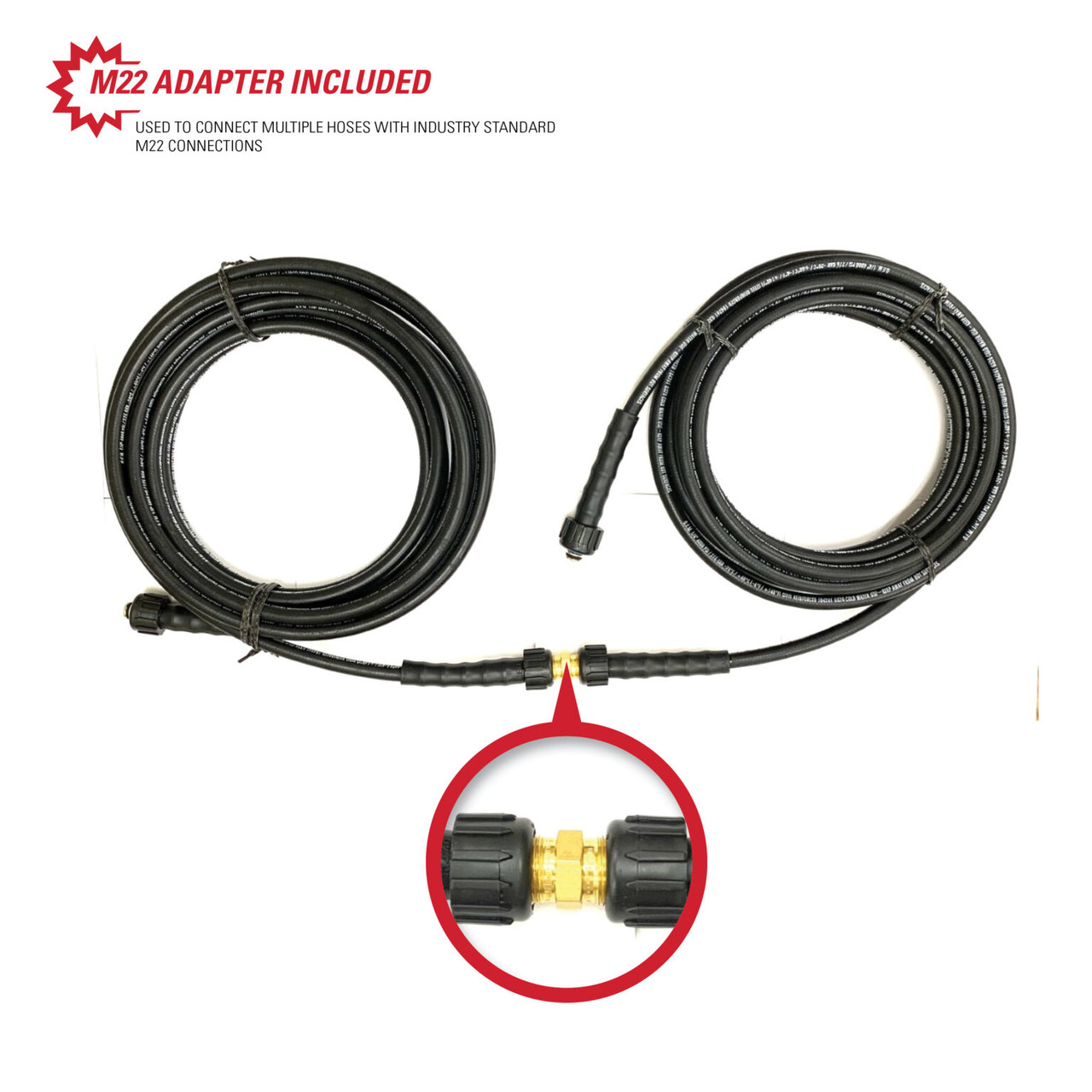1/4 in. x 25 ft. x 4000 PSI Cold Water Replacement/Extension Hose 41182