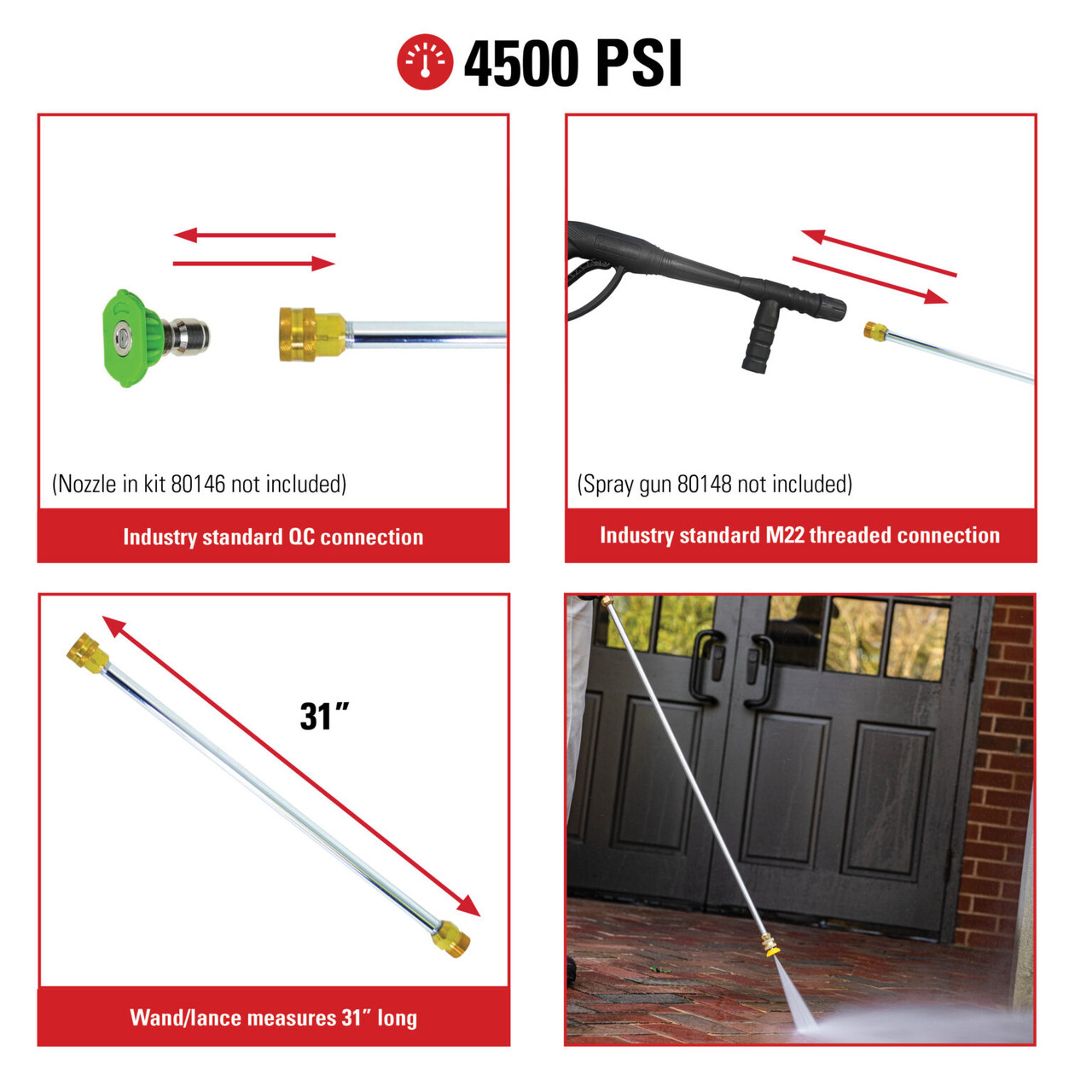 Universal 31-Inch Pressure Washer Wand 80479