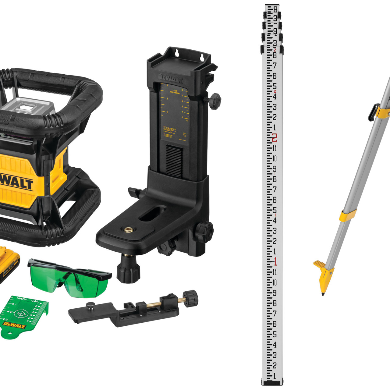 Dewalt DW079LGK Rotary Laser Kit, 20V MAX*, Green Beam