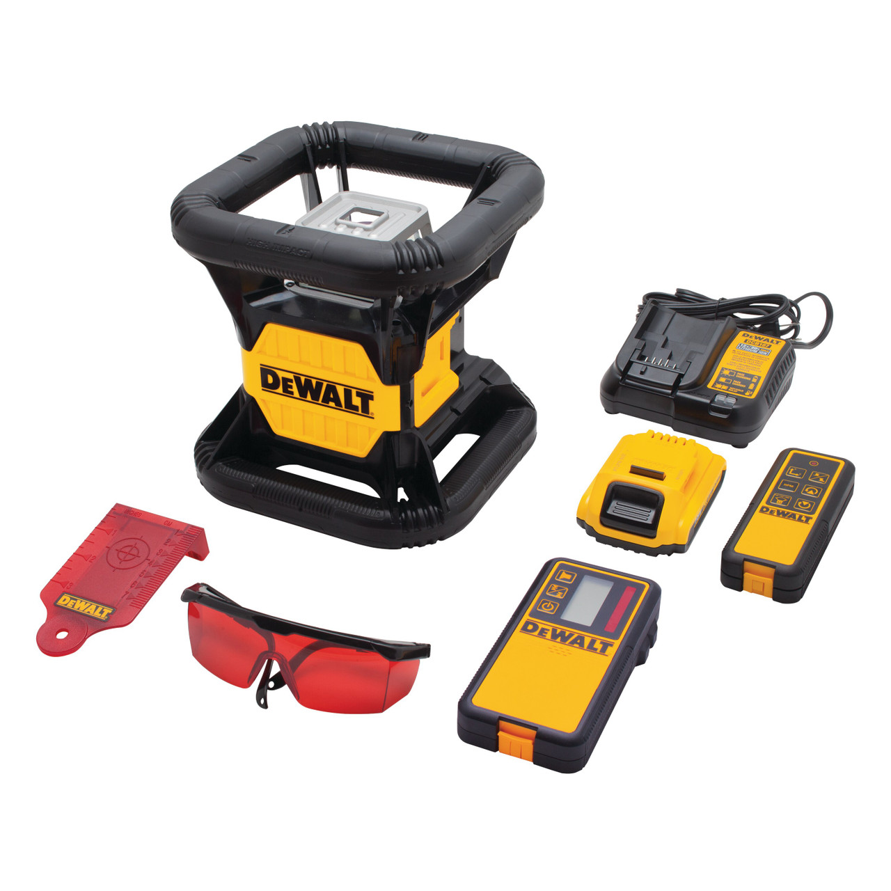 Dewalt DW079LR Rotary Laser Kit, 20V MAX*, Red Beam