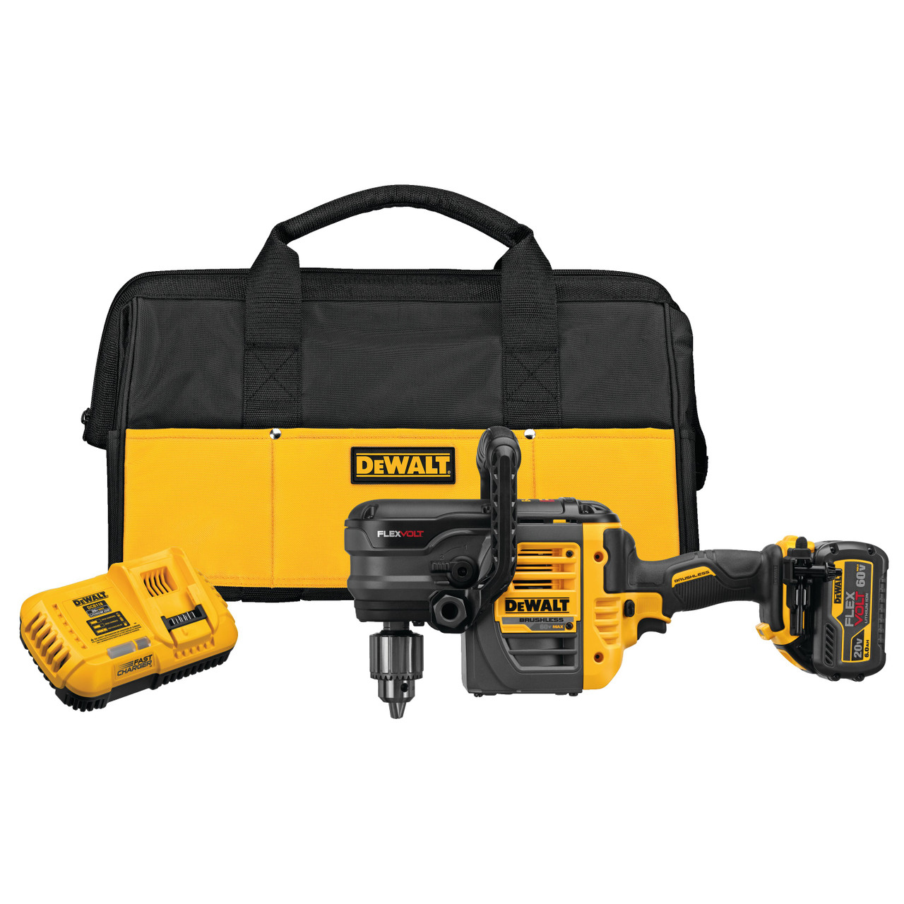 FLEXVOLT 60V MAX* VSR STUD AND JOIST DRILL KIT WITH E-CLUTCH SYSTEM 1 BATTERY KIT DCD460T1