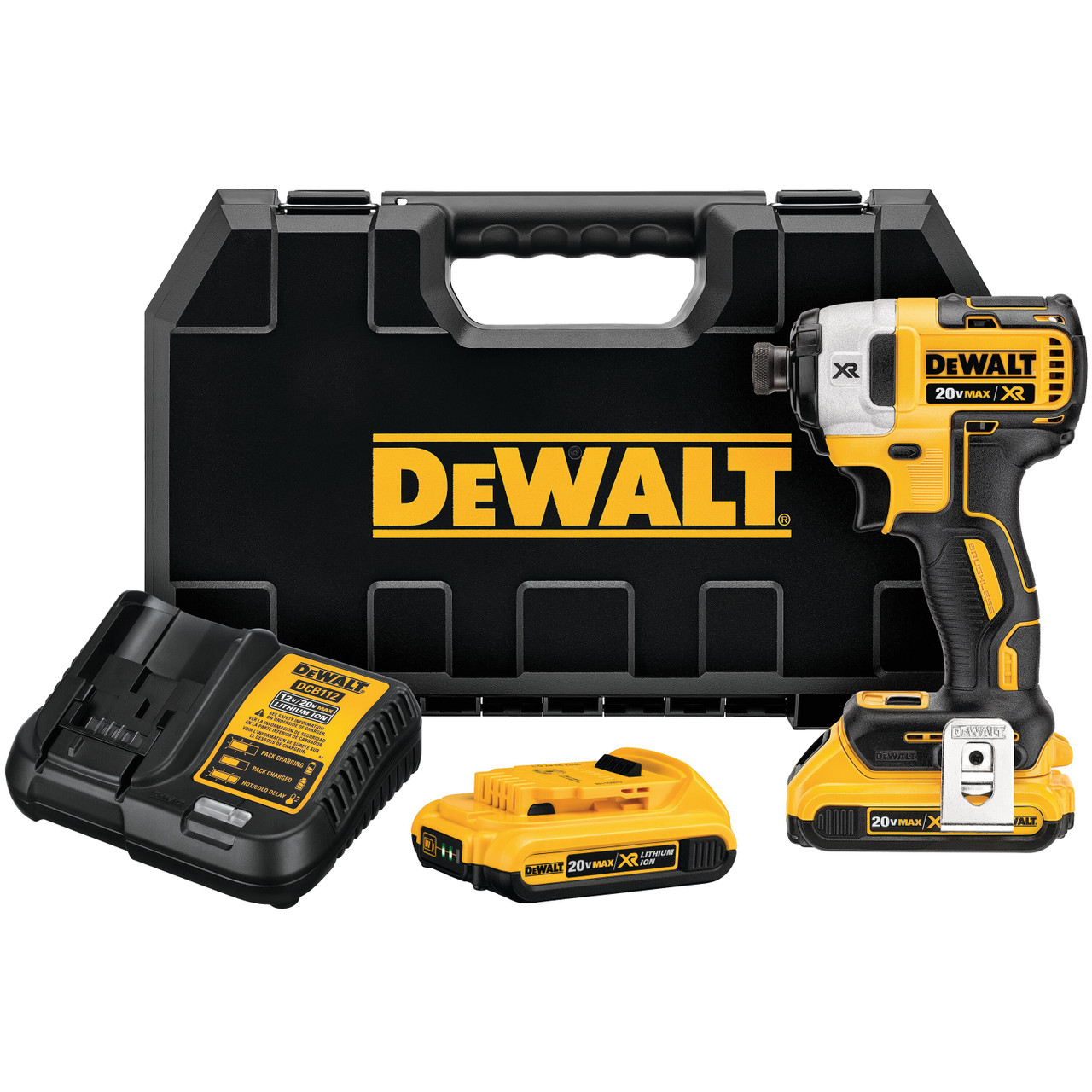 Dewalt DCF887D2 20V MAX* XR 1/4 in. 3‑Speed Impact Driver Kit (2.0Ah)