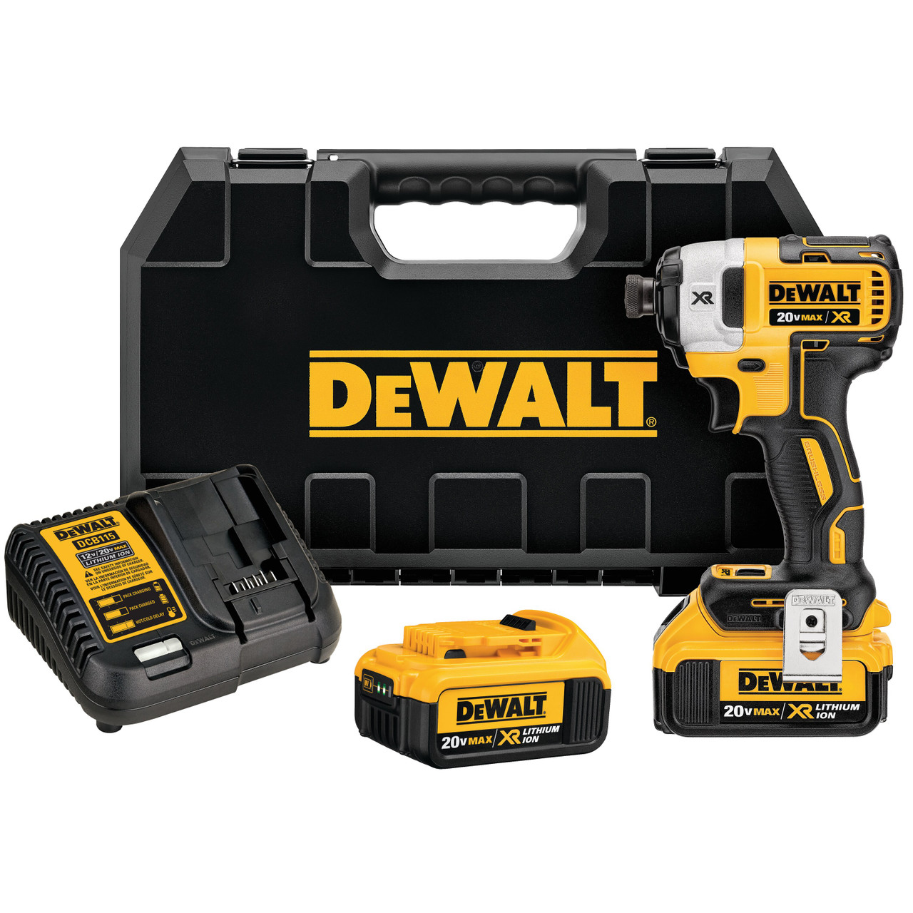 Dewalt DCF887M2 20V MAX* XR 1/4 in. 3‑Speed Impact Driver Kit (4.0Ah)