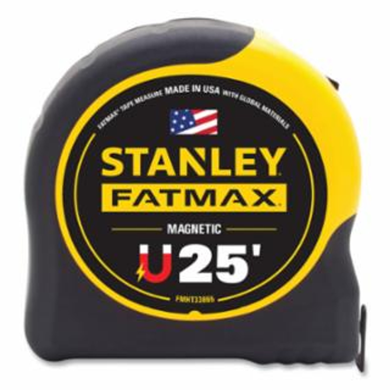 FatMax Magnetic Tape Measure, 25 ft x 1-1/4 in, SAE, Yellow/Black (FMHT33865L)