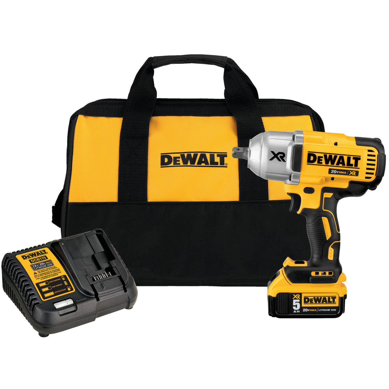 20V MAX* XR HIGH TORQUE 1/2 IN. CORDLESS IMPACT WRENCH WITH DETENT PIN ANVIL KIT DCF899P1