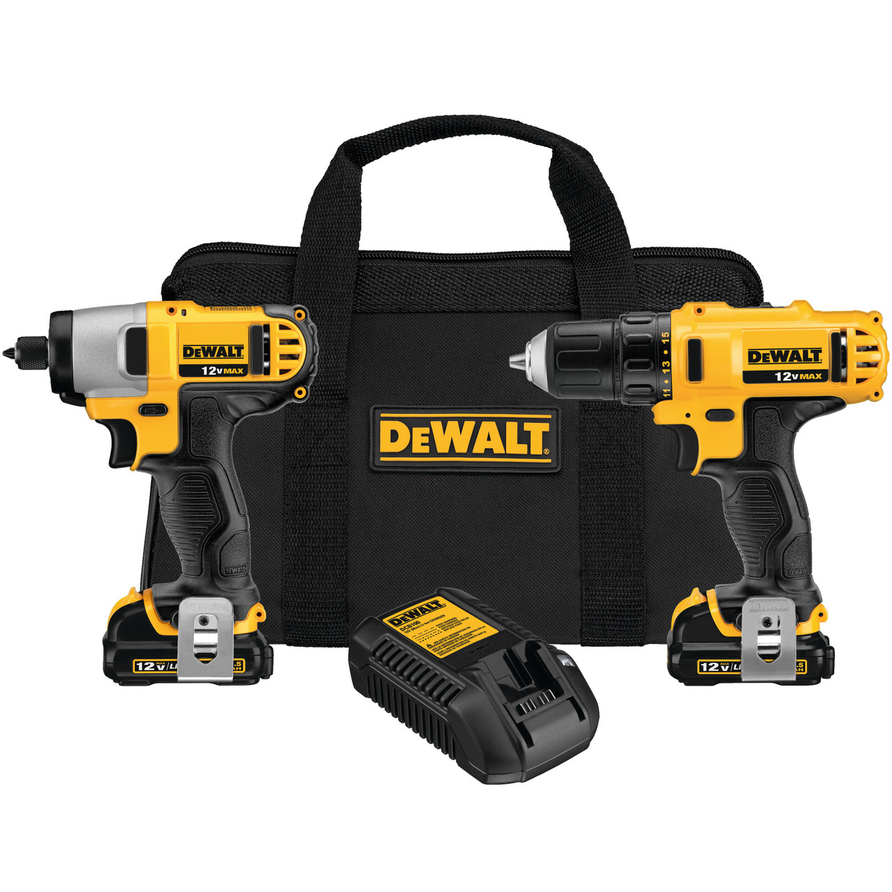 Dewalt DCK211S2 12V MAX* Cordless Li-Ion Drill/Driver & Impact Driver Combo Kit