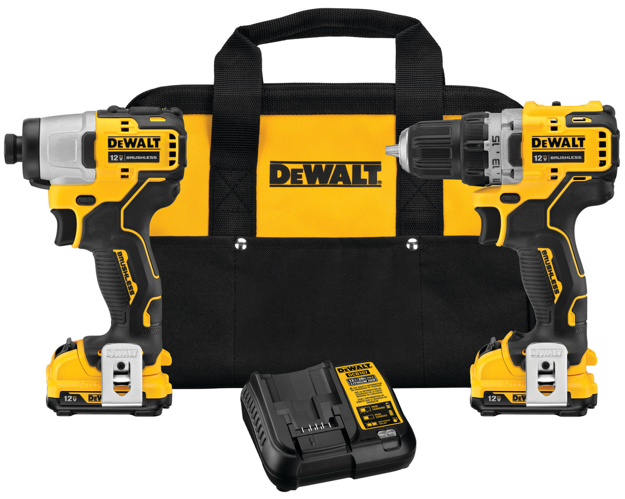 XTREME 12V MAX* BRUSHLESS CORDLESS DRILL & IMPACT DRIVER KIT DCK221F2