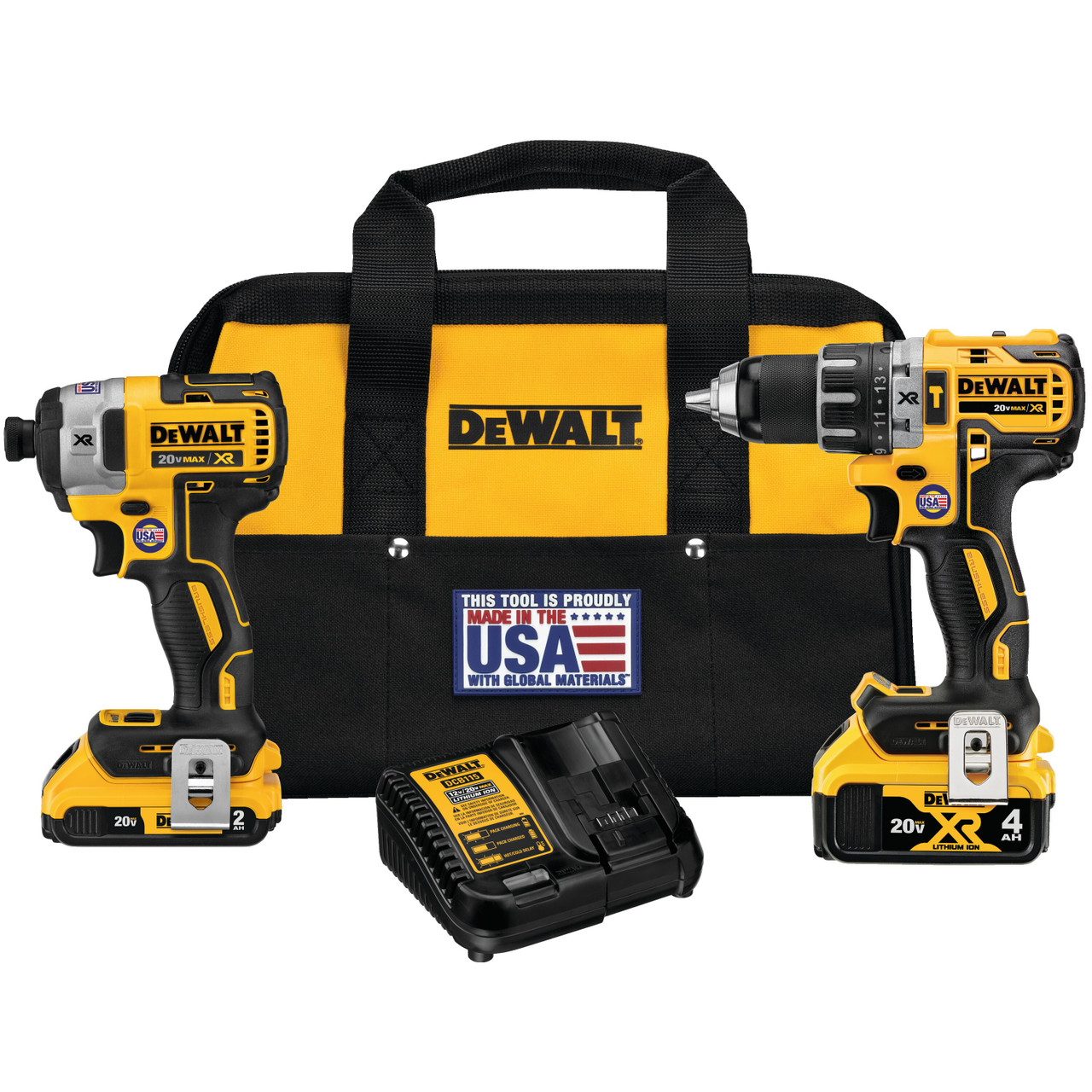 20V MAX XR CORDLESS HAMMER DRILL DRIVER IMPACT DRIVER COMBO KIT DCK287D1M1