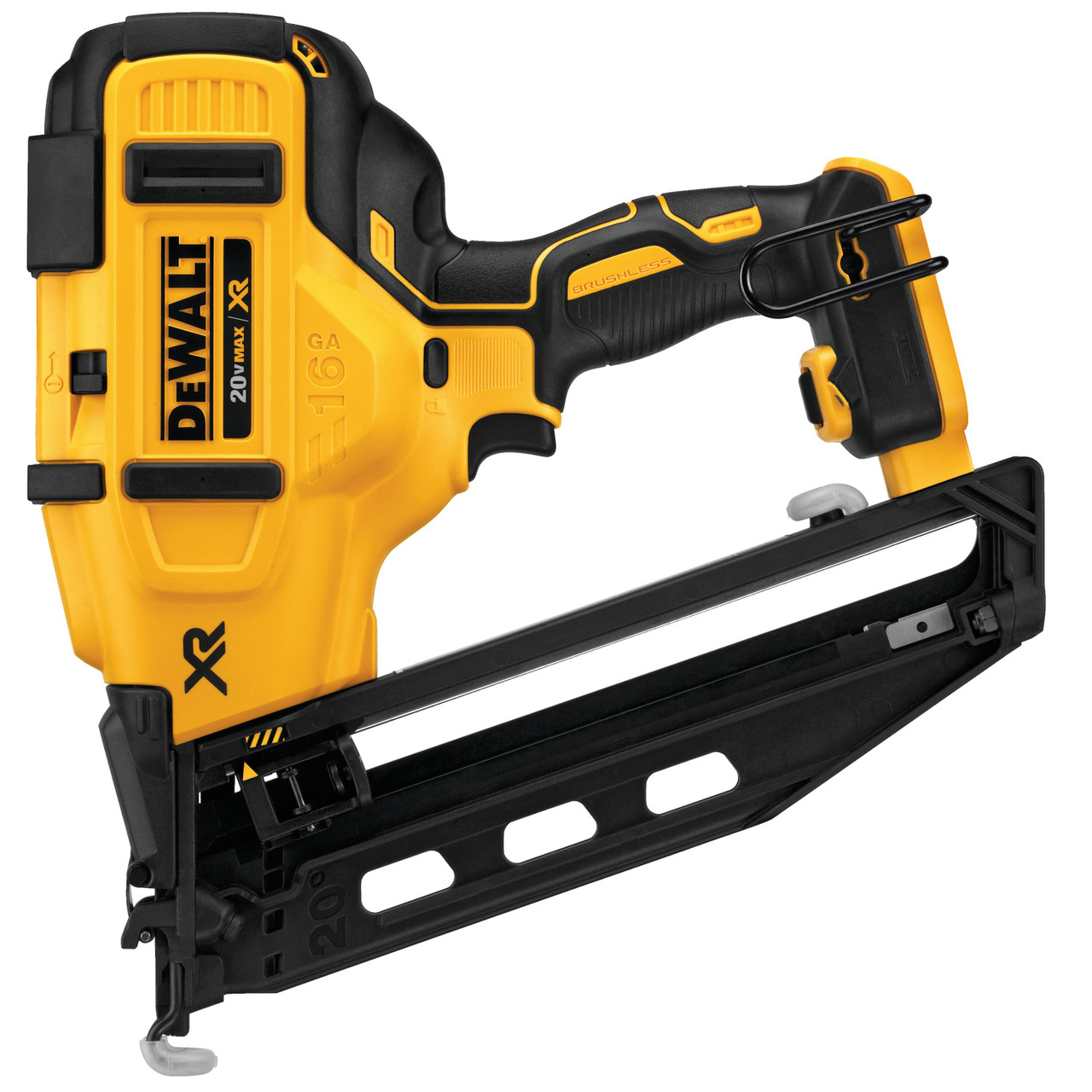 20V MAX* XR 16 GA ANGLED FINISH NAILER - TOOL ONLY DCN660B