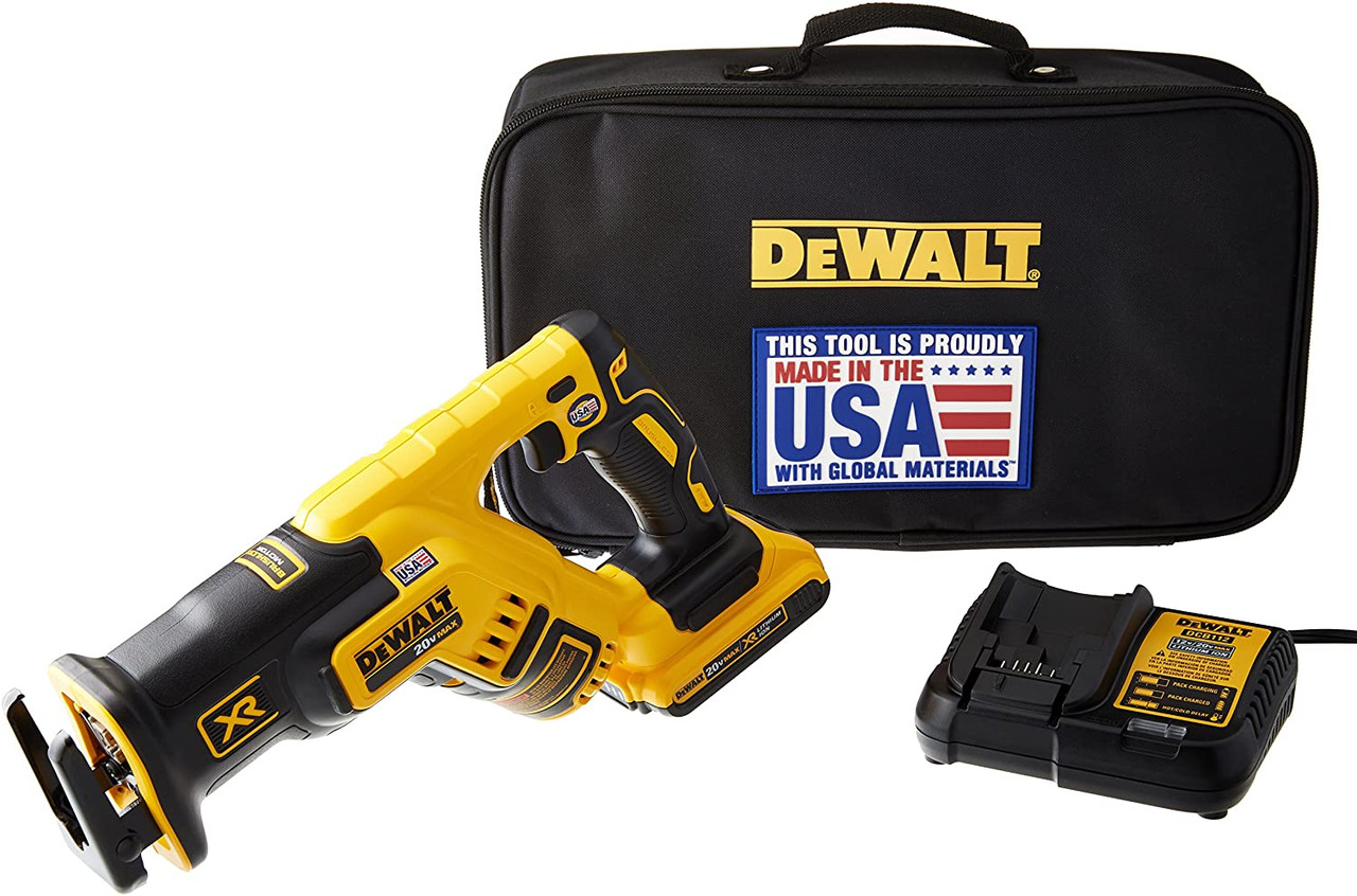 Dewalt DCS367D1 20V MAX* XR Brushless Compact Reciprocating Saw Kit (2.0Ah Battery)