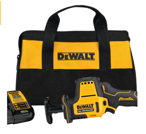 Dewalt DCS312G1 XTREME 12V MAX* Brushless One‑Handed Cordless Reciprocating Saw Kit
