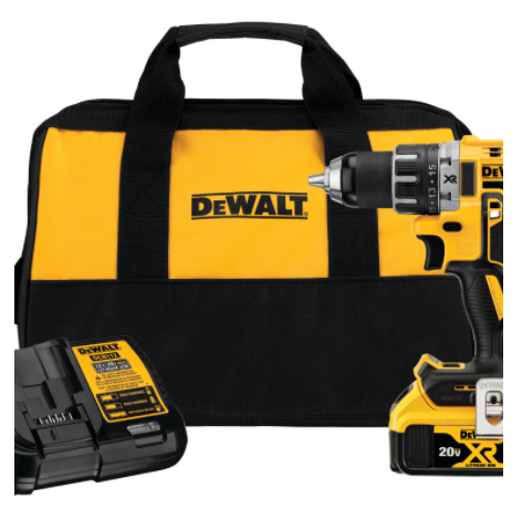Dewalt DCD791P1 20V MAX* XR Brushless 1/2" Cordless Drill/Driver Kit