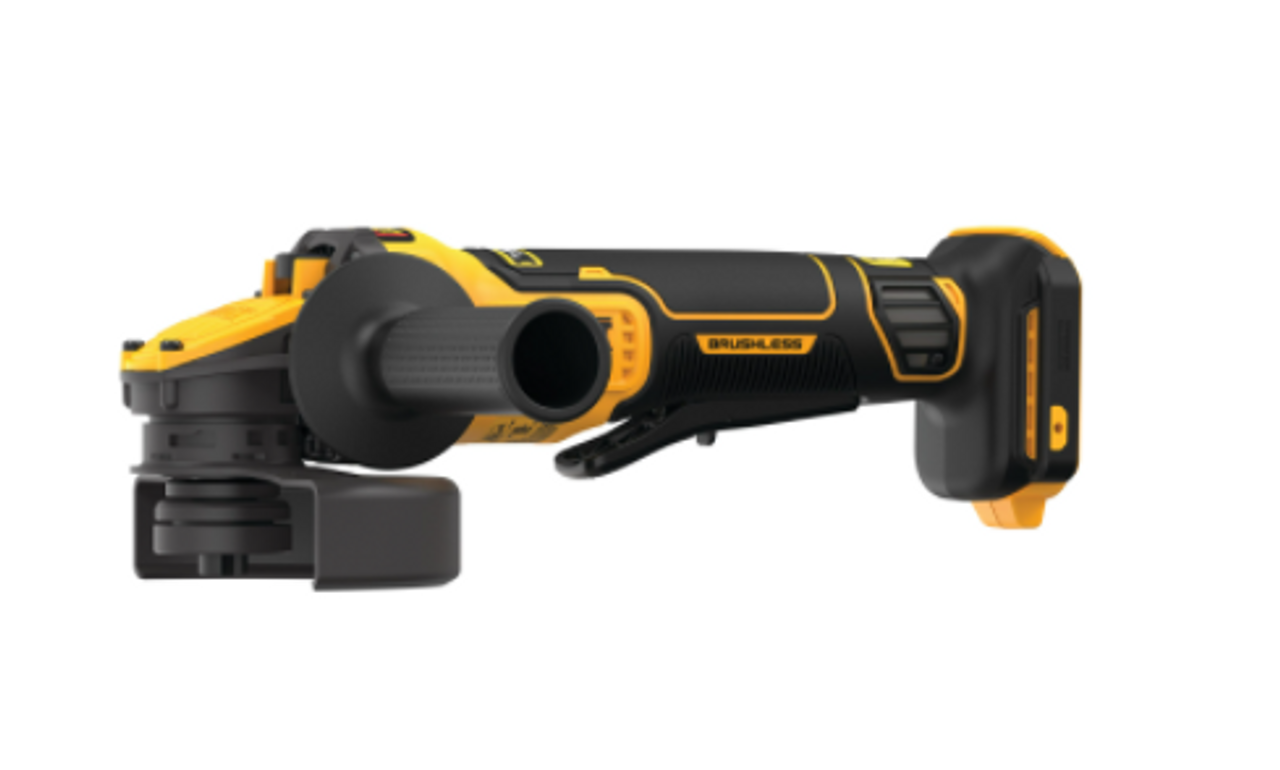 20V MAX* 4-1/2 IN. - 5 IN. BRUSHLESS CORDLESS PADDLE SWITCH ANGLE GRINDER WITH FLEXVOLT ADVANTAGE (TOOL ONLY) DCG416B