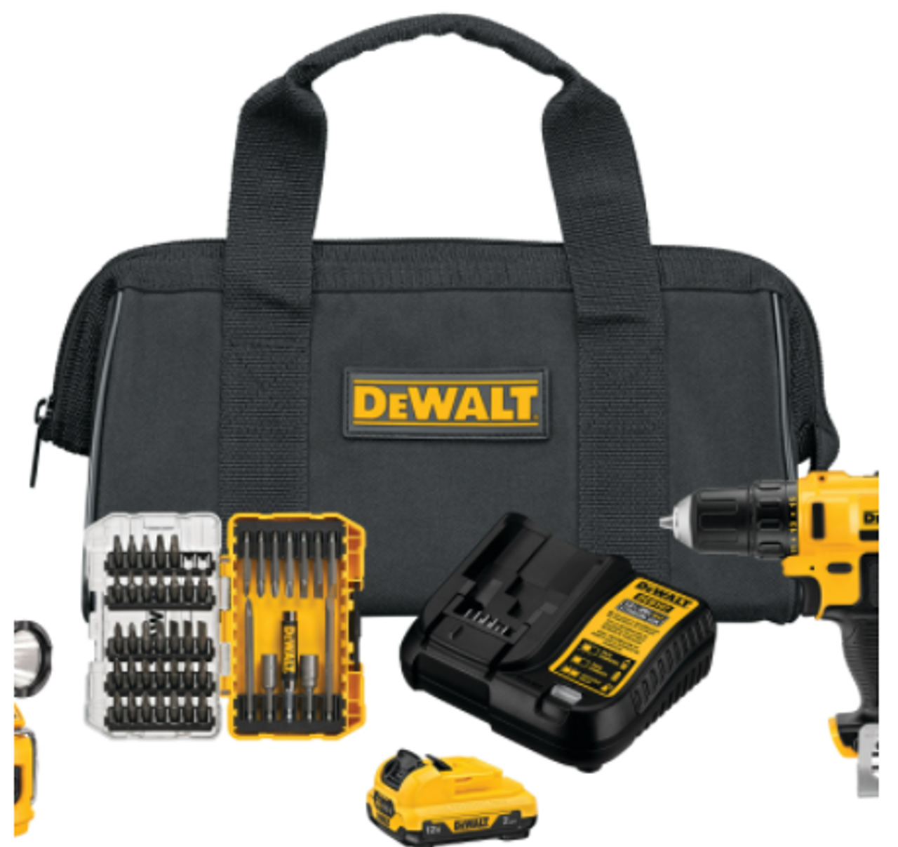 12V MAX* 2-TOOL COMBO KIT WITH 45 PC. SCREWDRIVING SET WITH TOUGHCASE DCK214F1