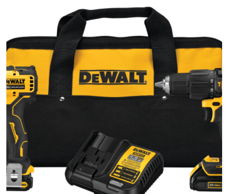 Dewalt DCK279C2 ATOMIC 20V MAX* Brushless Cordless 1/2" Hammer Drill/Driver and 1/4" Impact Driver Kit