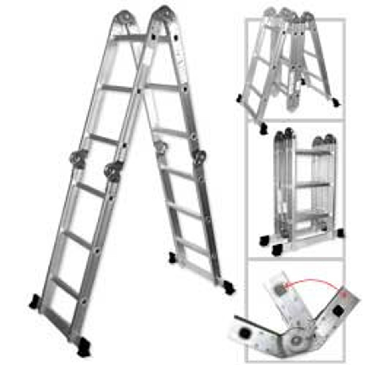 4 X 3 Aluminum Folding Ladder LAD-1