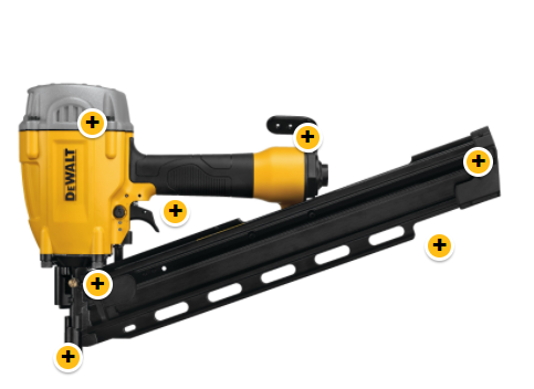 Dewalt DWF83PL 21° Plastic Round Head Framing Nailer