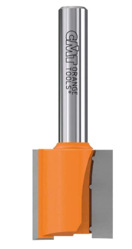 CMT 5/16-Inch Short Series Straight Router Bit — 1/4-Inch Shank, Carbide, PTFE Coated For Wood & Composites