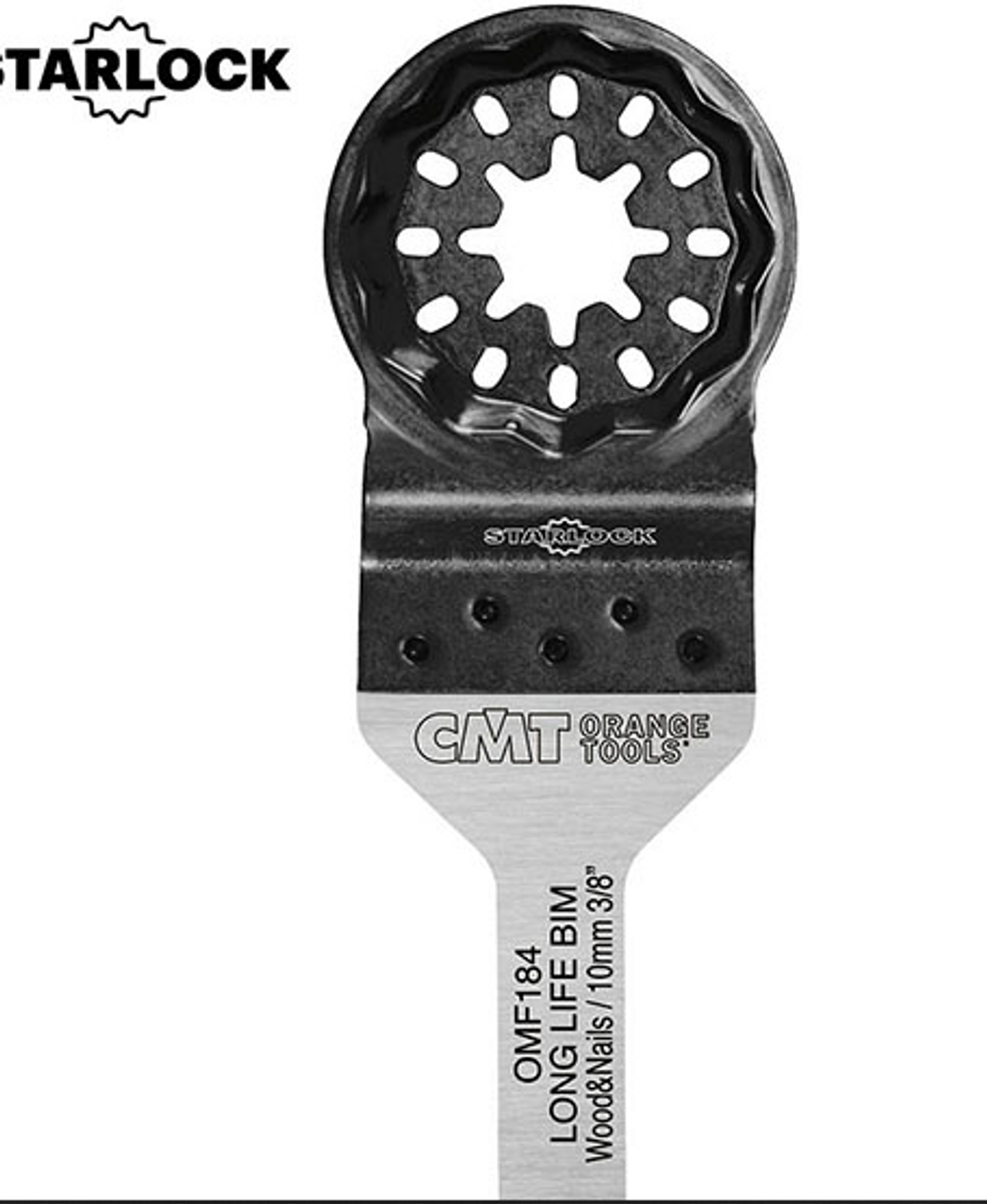 CMT OMF184-X50,10mm (3/8") Plunge and Flush-Cut for Wood & Nails. Long Life,50 Piece Pack