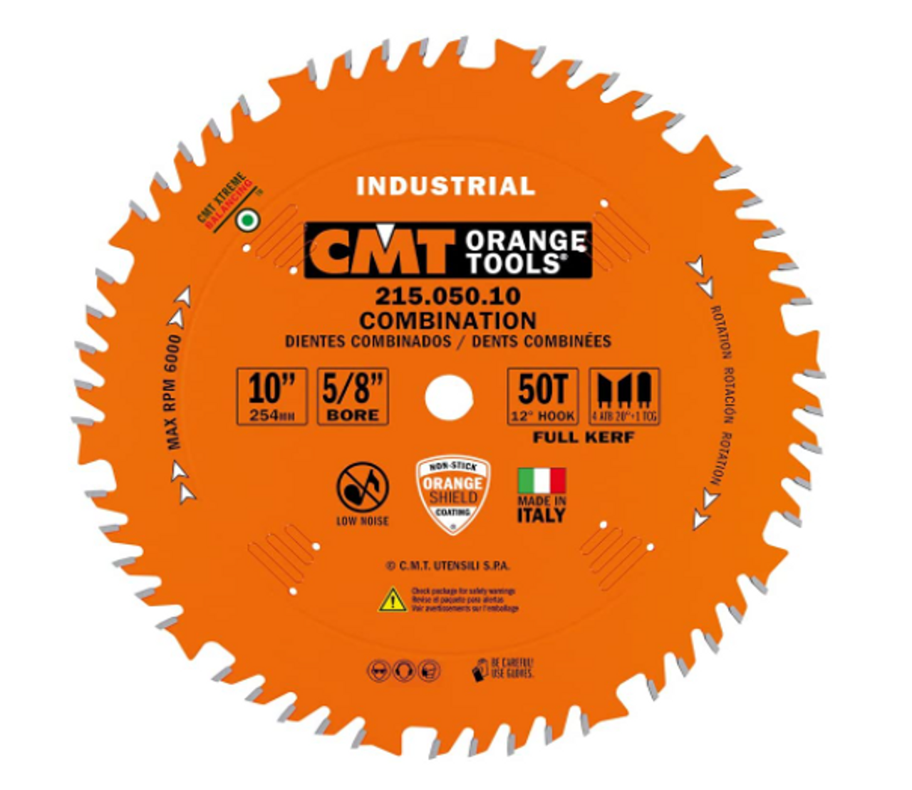 CMT 215.050.10,10'',Industrial Combination Circular Saw Blades